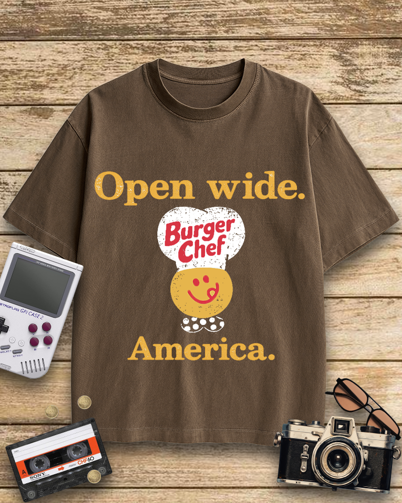 TheRetroTee Burger Chef 1960s Cotton T-Shirt