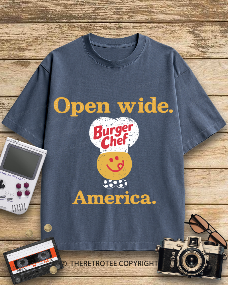 TheRetroTee Burger Chef 1960s Cotton T-Shirt