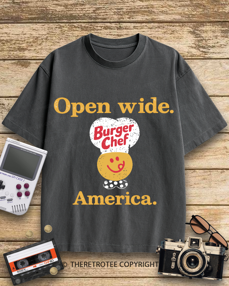 TheRetroTee Burger Chef 1960s Cotton T-Shirt