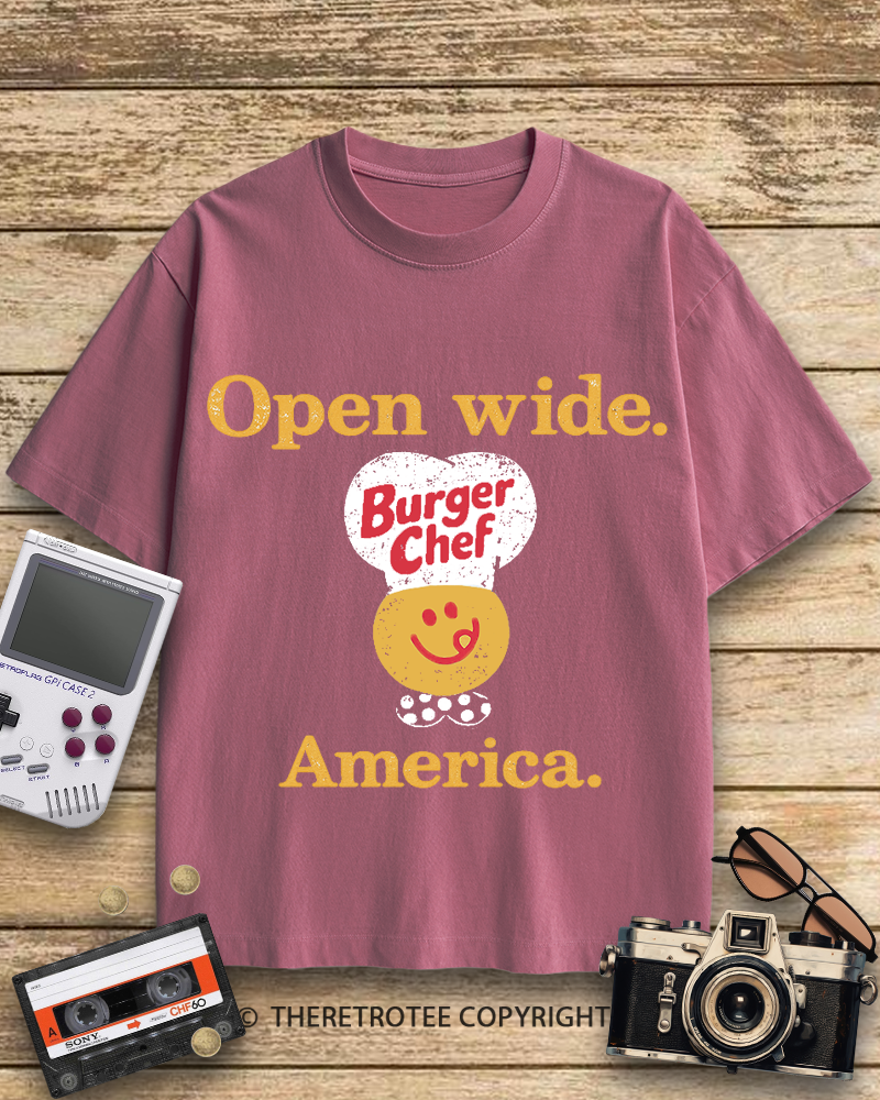 TheRetroTee Burger Chef 1960s Cotton T-Shirt
