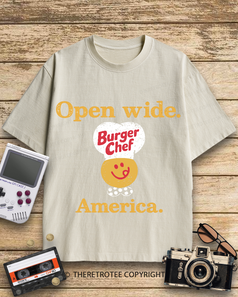 TheRetroTee Burger Chef 1960s Cotton T-Shirt