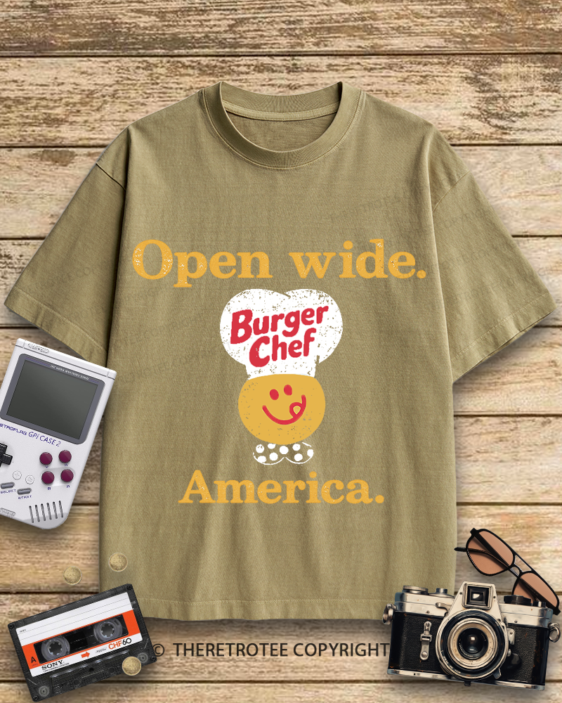 TheRetroTee Burger Chef 1960s Cotton T-Shirt