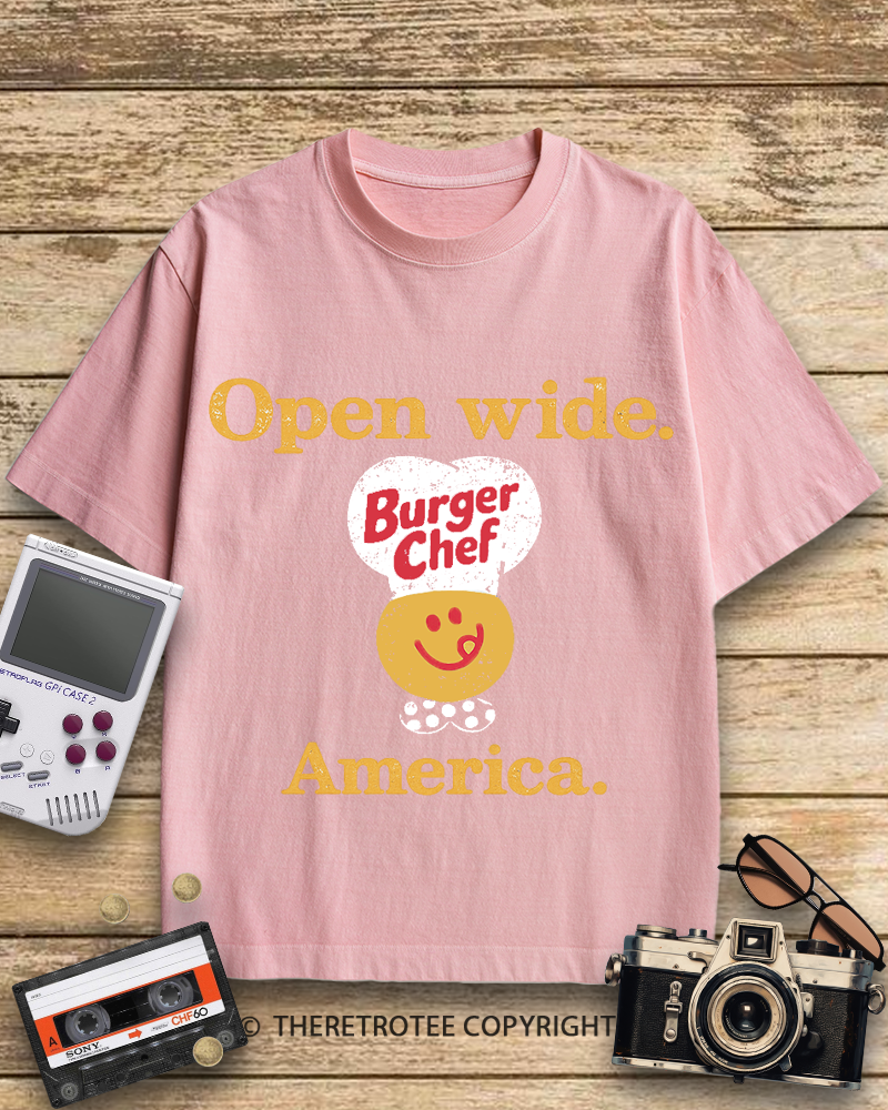 TheRetroTee Burger Chef 1960s Cotton T-Shirt