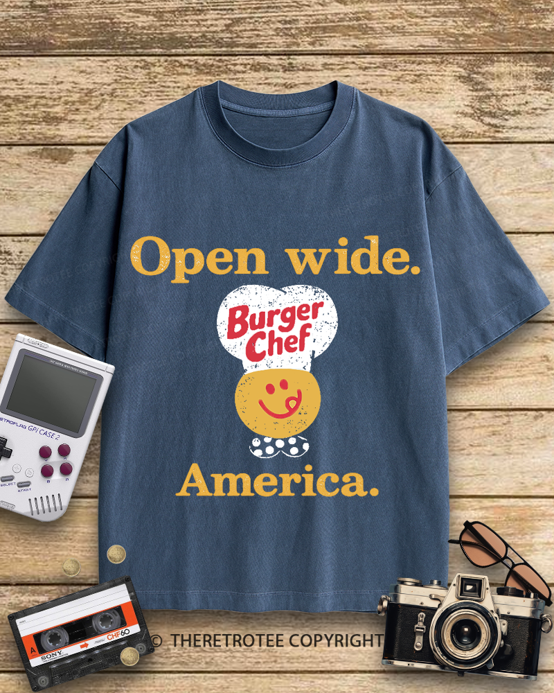 TheRetroTee Burger Chef 1960s Cotton T-Shirt