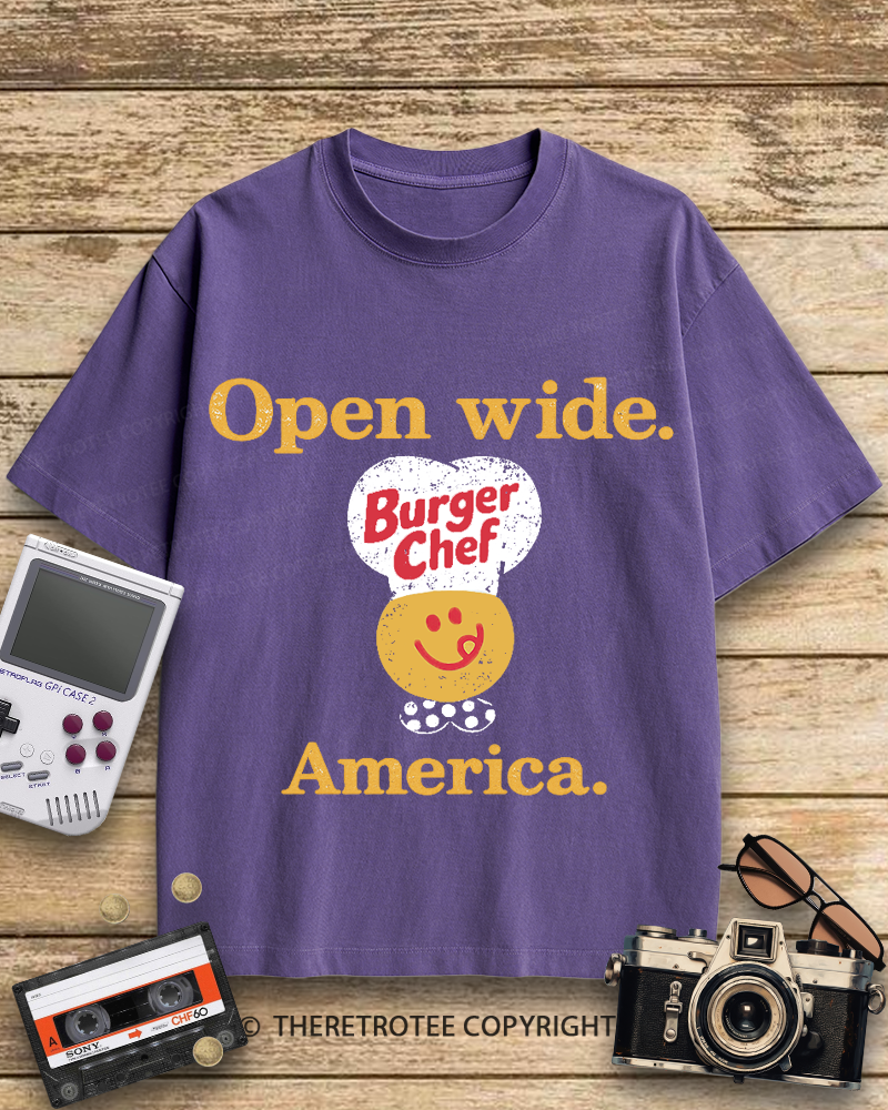 TheRetroTee Burger Chef 1960s Cotton T-Shirt