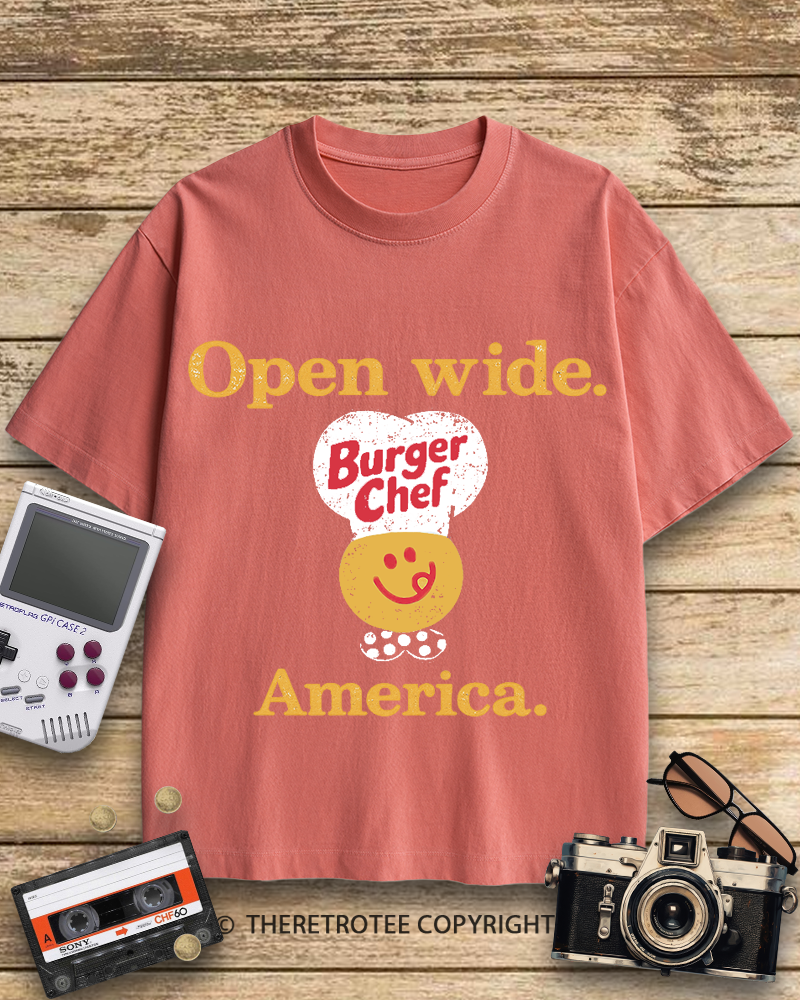TheRetroTee Burger Chef 1960s Cotton T-Shirt