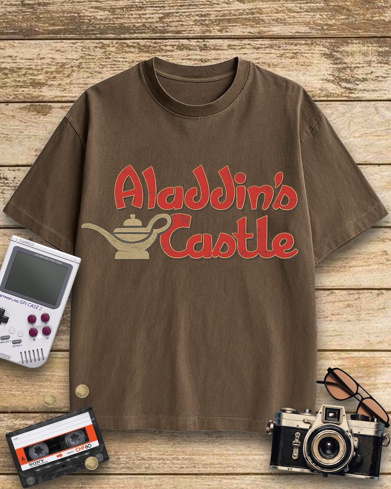 TheRetroTee Aladdin's Castle 1980s Cotton T-Shirt