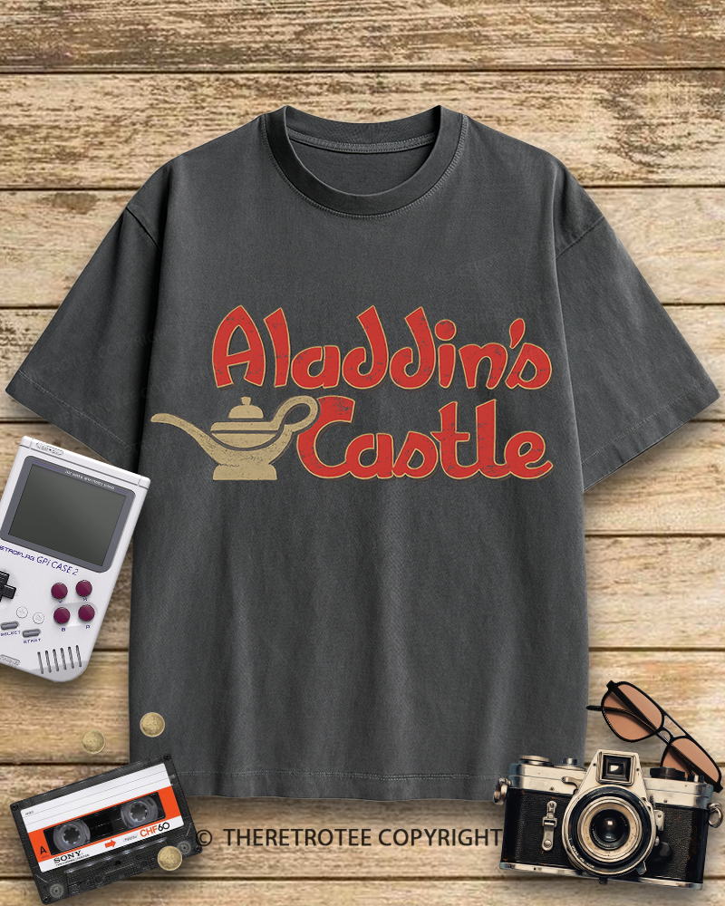 TheRetroTee Aladdin's Castle 1980s Cotton T-Shirt