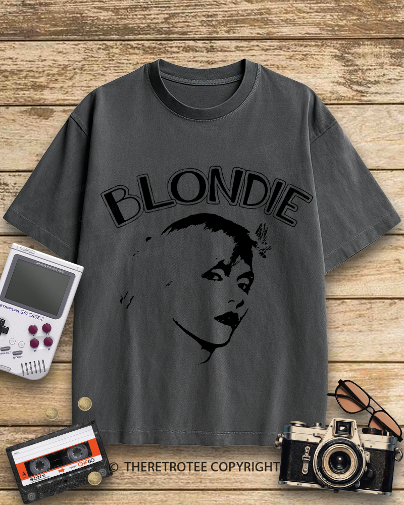 TheRetroTee Blondie 1970s Cotton T-Shirt