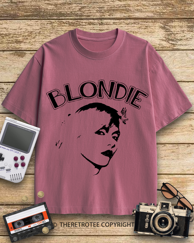TheRetroTee Blondie 1970s Cotton T-Shirt