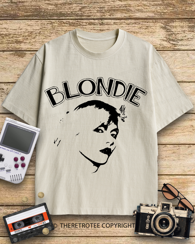 TheRetroTee Blondie 1970s Cotton T-Shirt