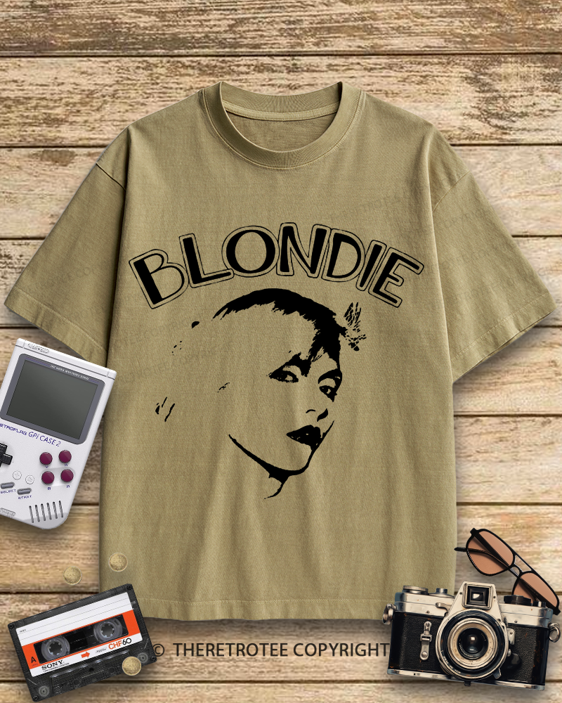 TheRetroTee Blondie 1970s Cotton T-Shirt