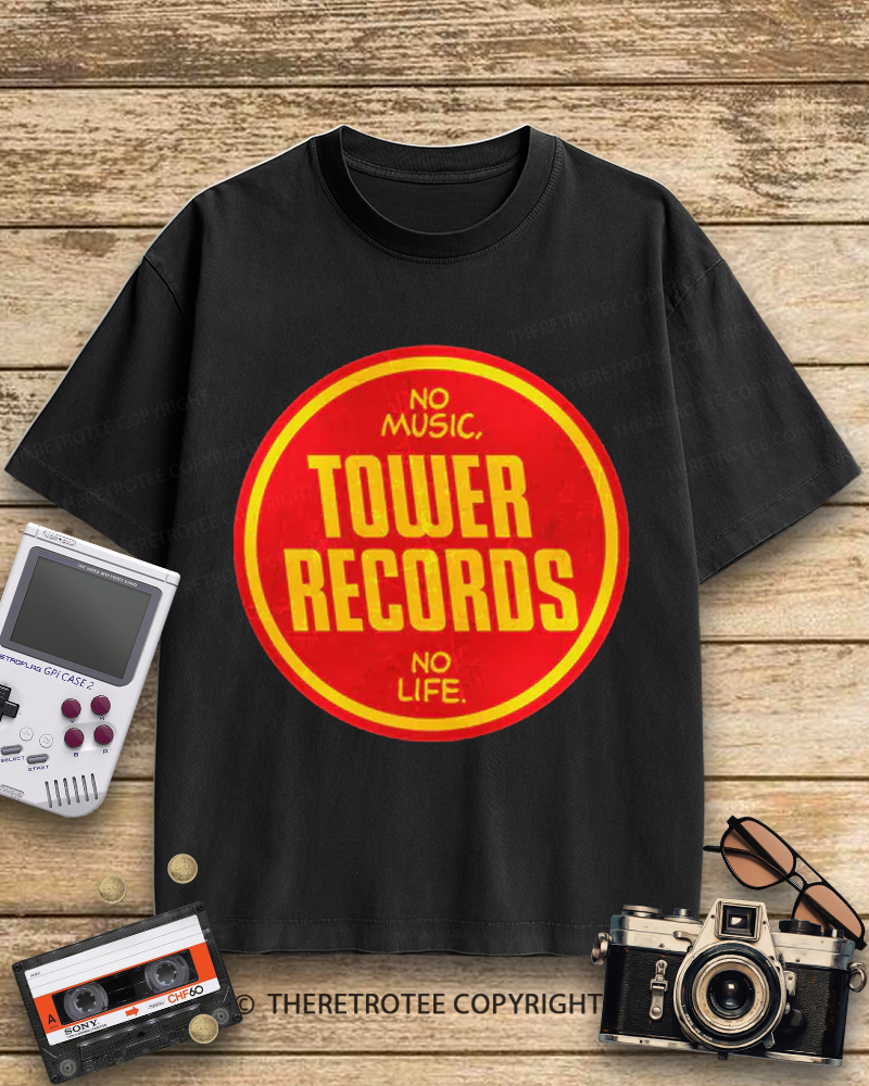 TheRetroTee Tower Records 1990s Cotton T-Shirt
