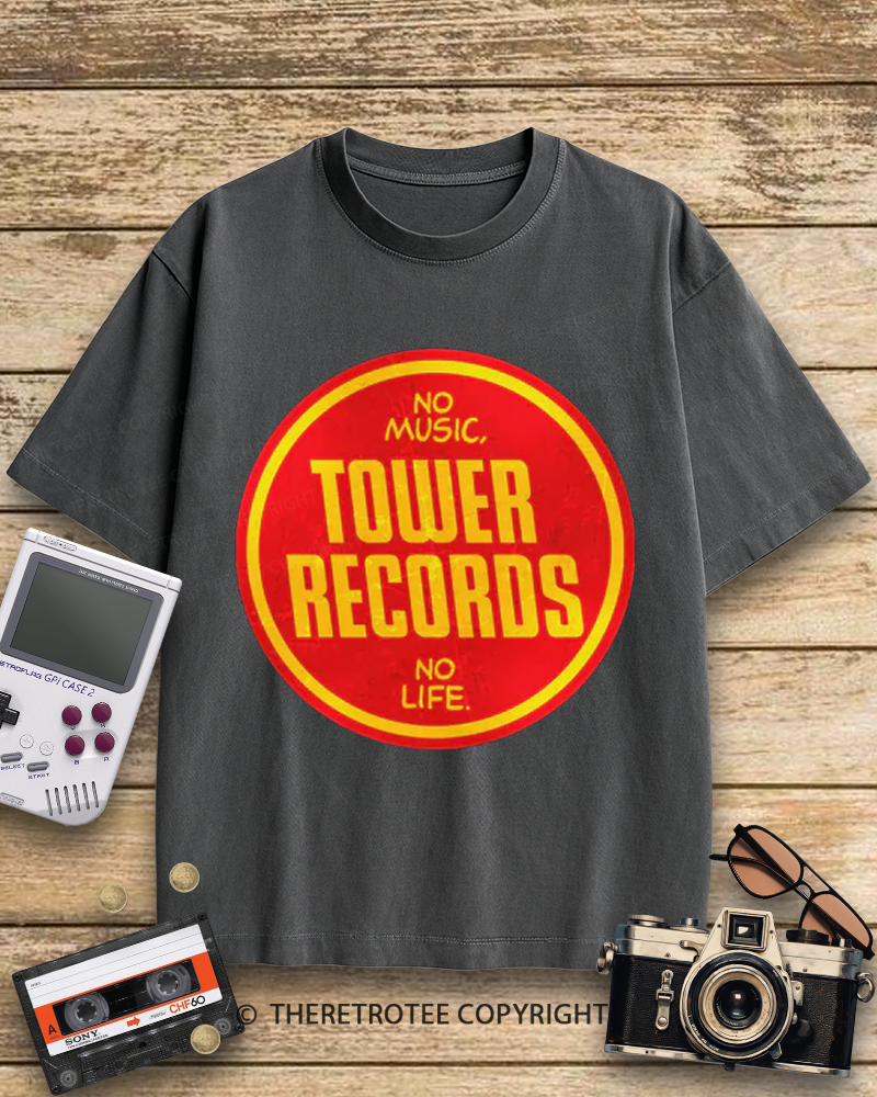 TheRetroTee Tower Records 1990s Cotton T-Shirt