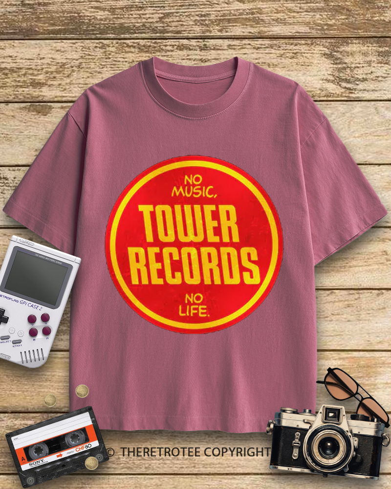 TheRetroTee Tower Records 1990s Cotton T-Shirt