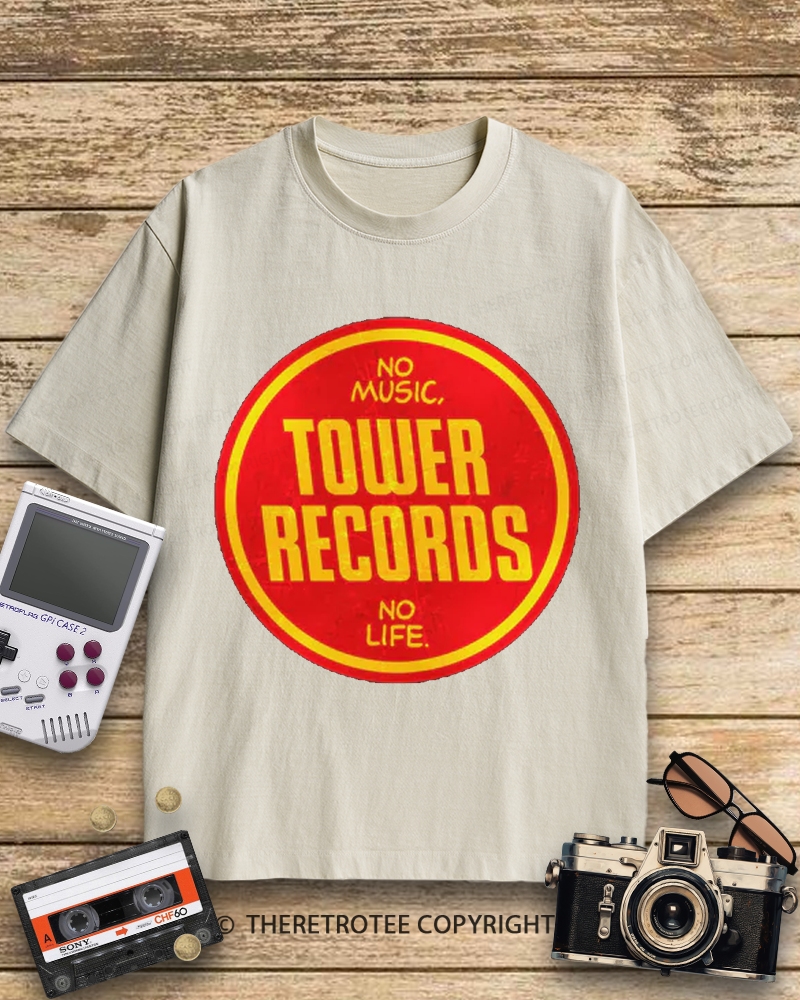 TheRetroTee Tower Records 1990s Cotton T-Shirt