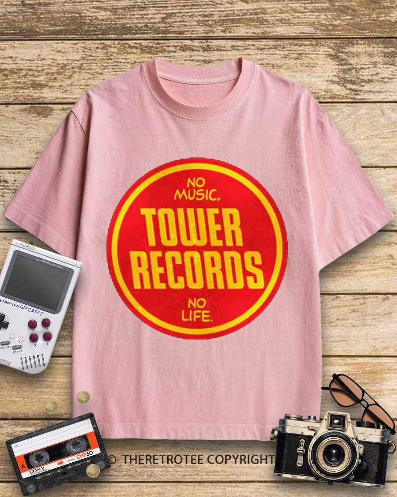 TheRetroTee Tower Records 1990s Cotton T-Shirt