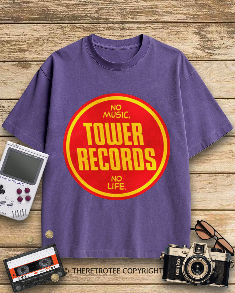 TheRetroTee Tower Records 1990s Cotton T-Shirt