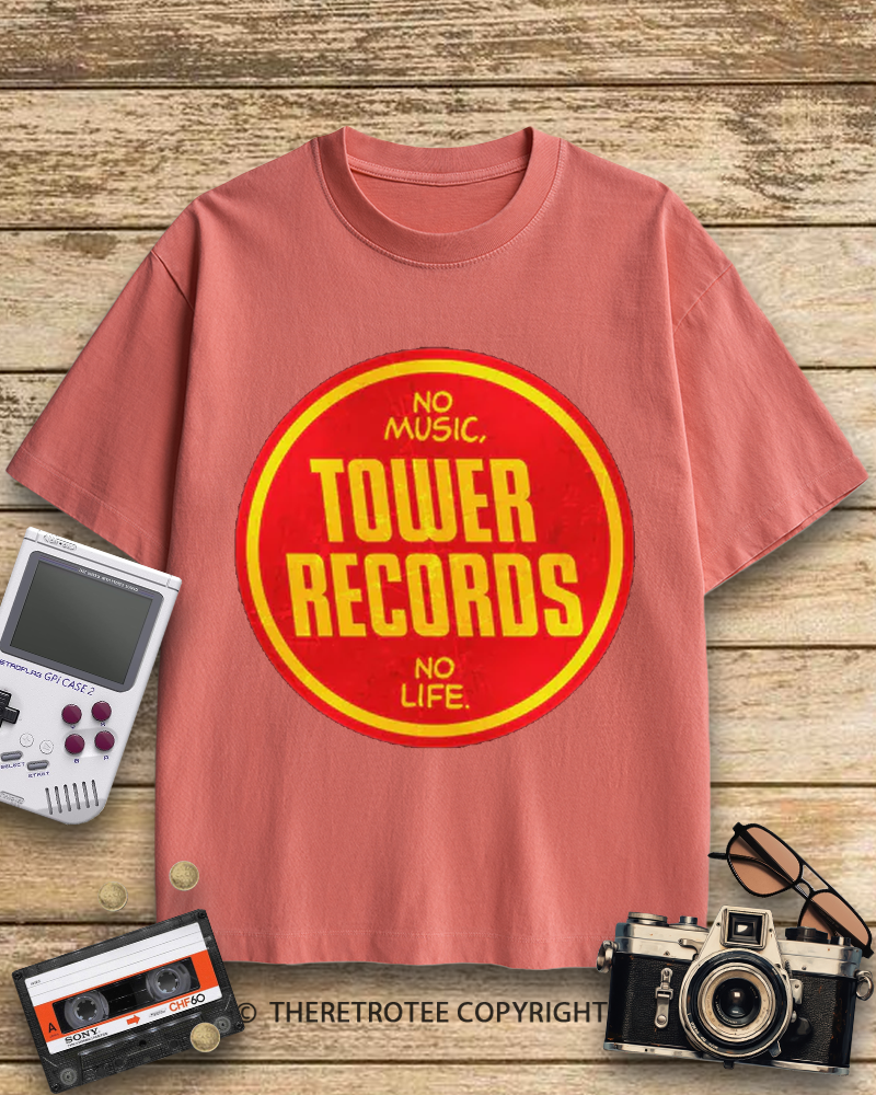 TheRetroTee Tower Records 1990s Cotton T-Shirt