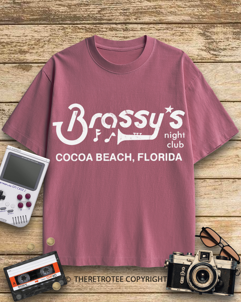 TheRetroTee Brassy's Night Club 1960s Cotton T-Shirt