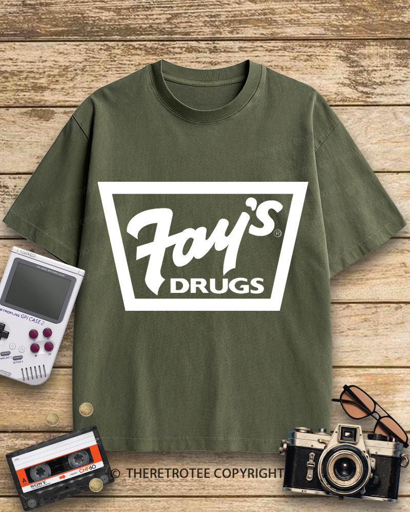 TheRetroTee Fay's Drugs 1970s Cotton T-Shirt