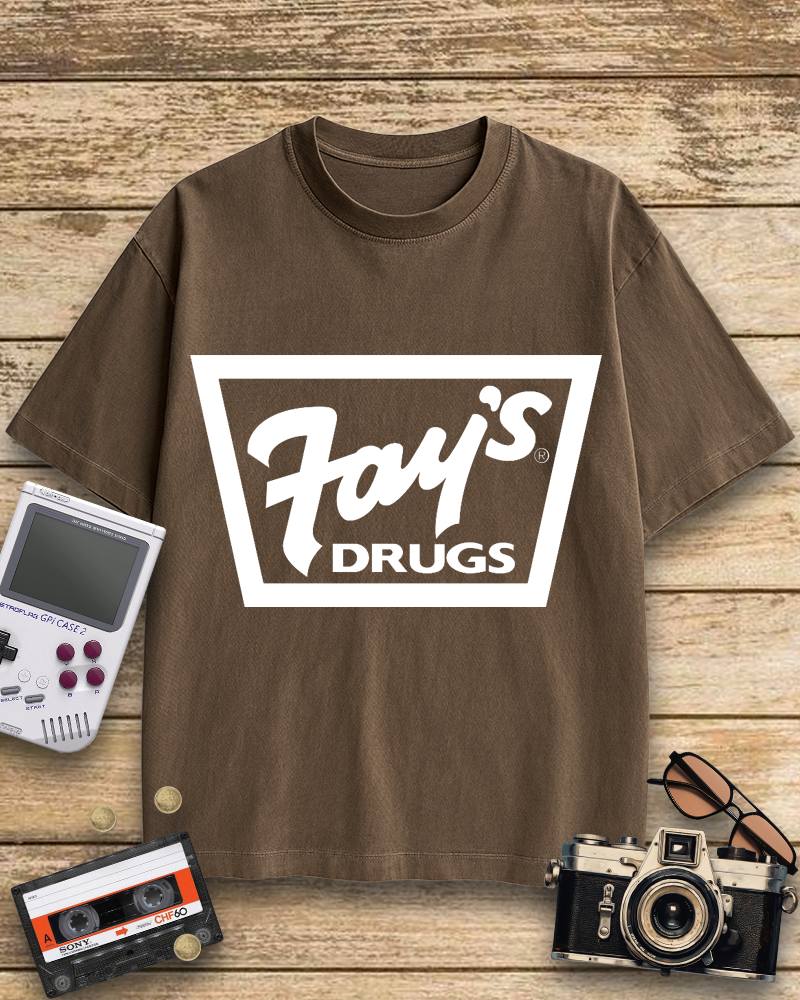 TheRetroTee Fay's Drugs 1970s Cotton T-Shirt