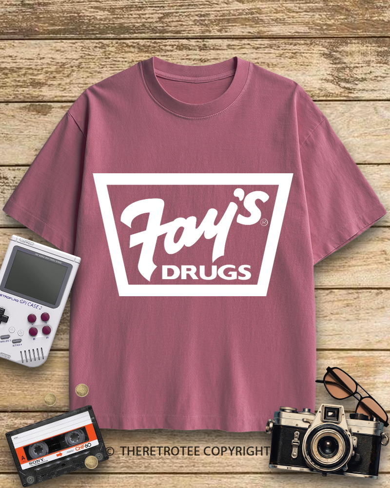 TheRetroTee Fay's Drugs 1970s Cotton T-Shirt