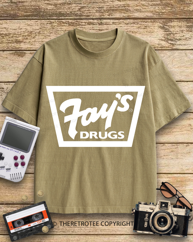 TheRetroTee Fay's Drugs 1970s Cotton T-Shirt