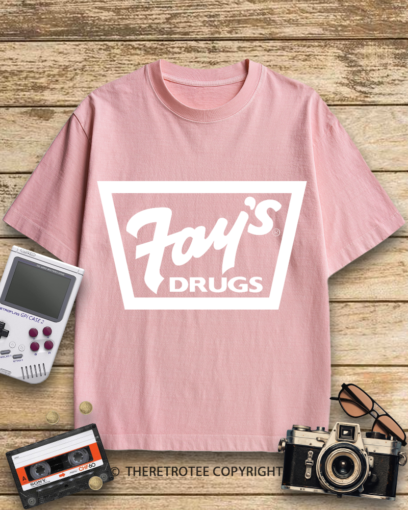 TheRetroTee Fay's Drugs 1970s Cotton T-Shirt