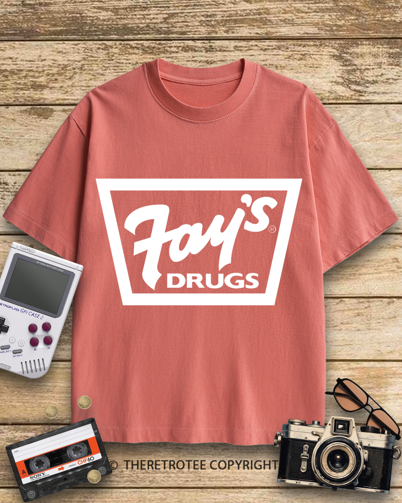 TheRetroTee Fay's Drugs 1970s Cotton T-Shirt