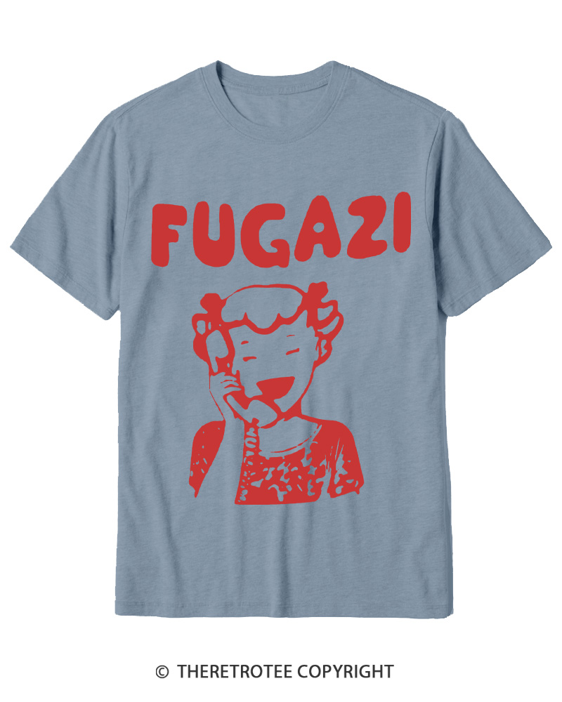 TheRetroTee 1980s DC Hardcore Phone Girl Cotton T-Shirt