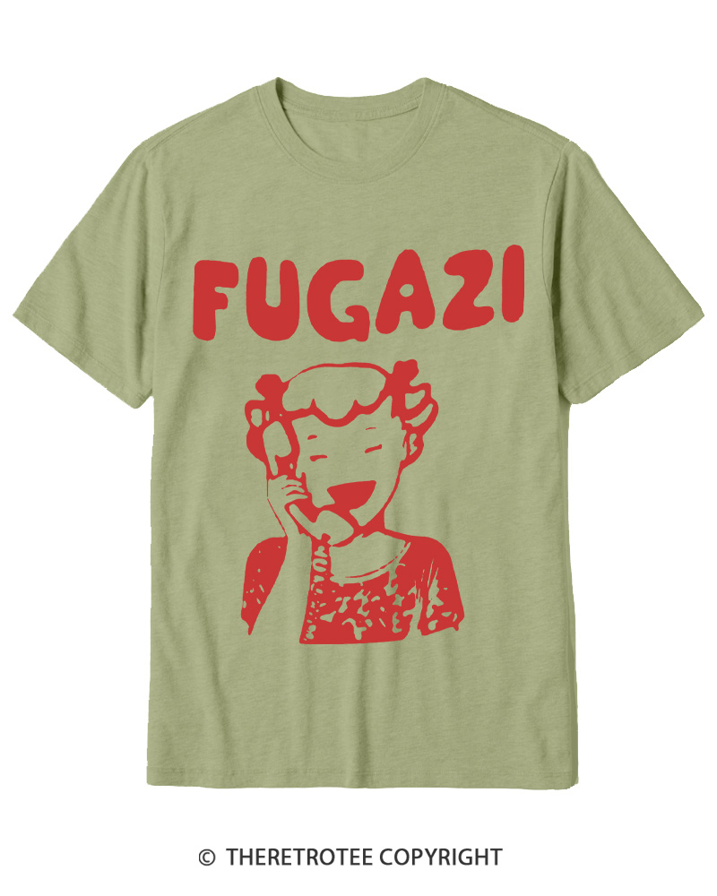 TheRetroTee 1980s DC Hardcore Phone Girl Cotton T-Shirt