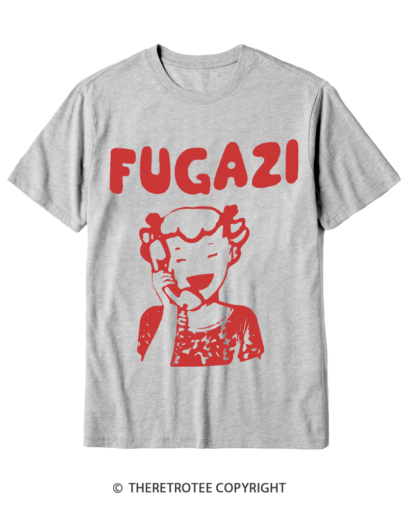 TheRetroTee 1980s DC Hardcore Phone Girl Cotton T-Shirt