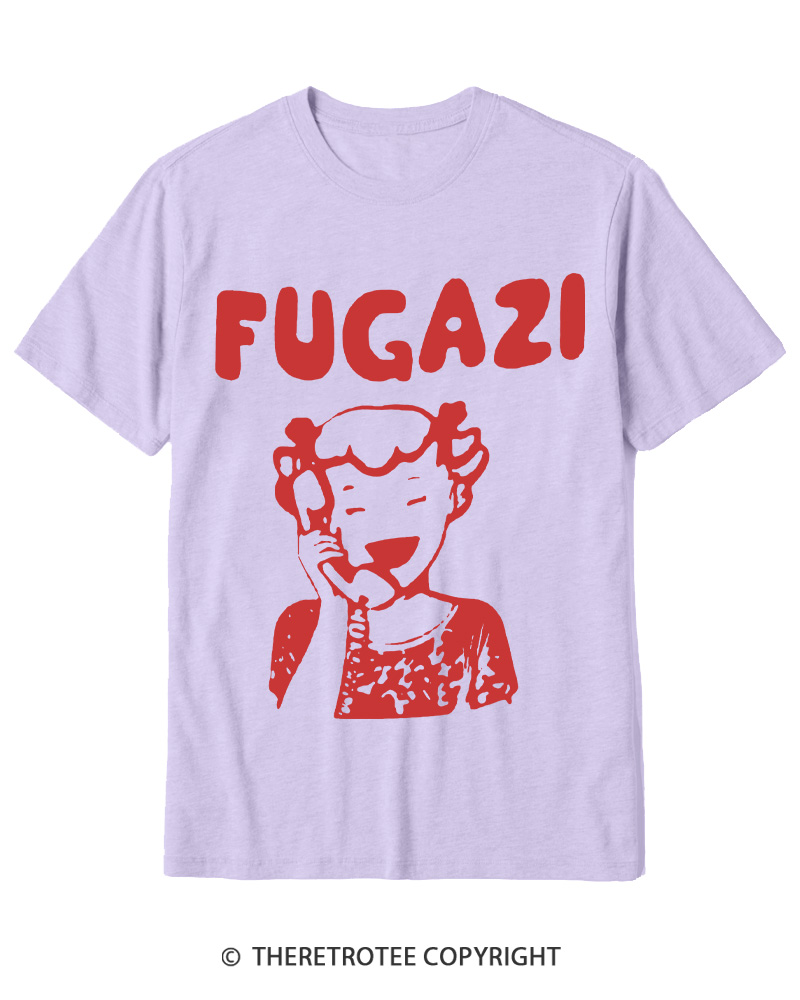 TheRetroTee 1980s DC Hardcore Phone Girl Cotton T-Shirt