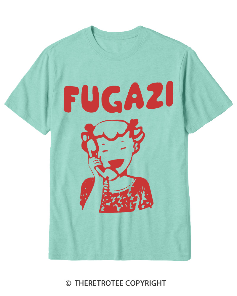 TheRetroTee 1980s DC Hardcore Phone Girl Cotton T-Shirt