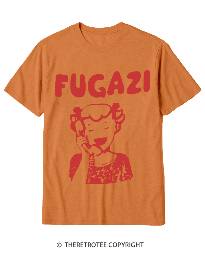 TheRetroTee 1980s DC Hardcore Phone Girl Cotton T-Shirt