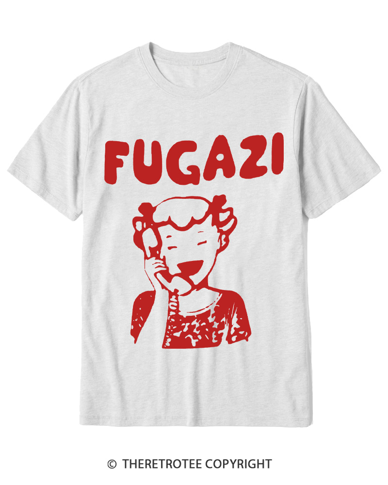 TheRetroTee 1980s DC Hardcore Phone Girl Cotton T-Shirt