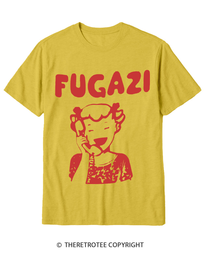 TheRetroTee 1980s DC Hardcore Phone Girl Cotton T-Shirt