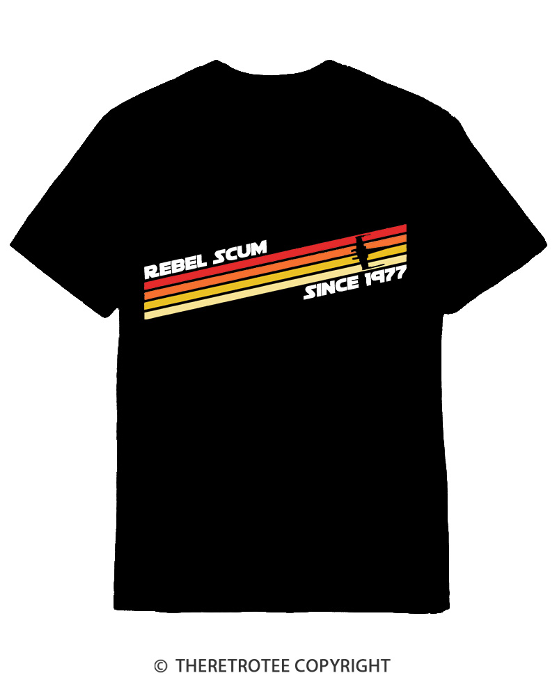 TheRetroTee 1977 Classic Stripes Since 1970s Cotton T-Shirt