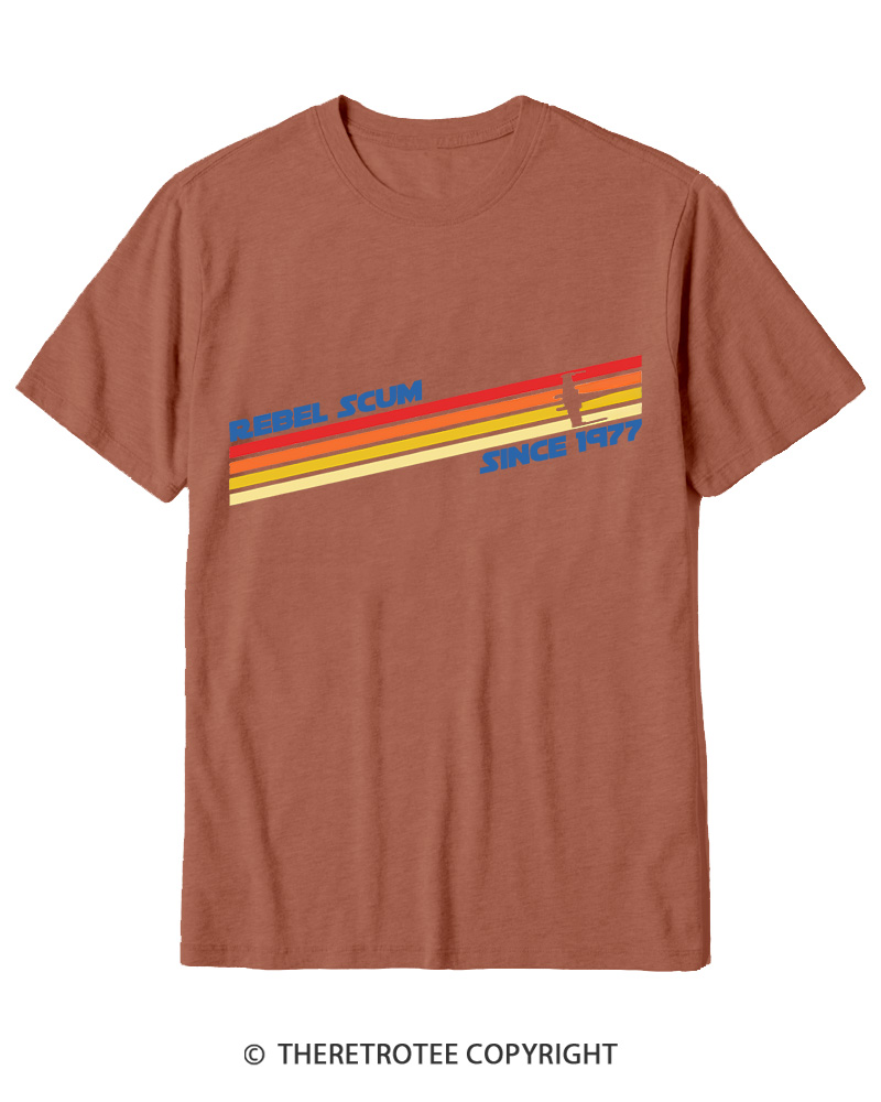 TheRetroTee 1977 Classic Stripes Since 1970s Cotton T-Shirt
