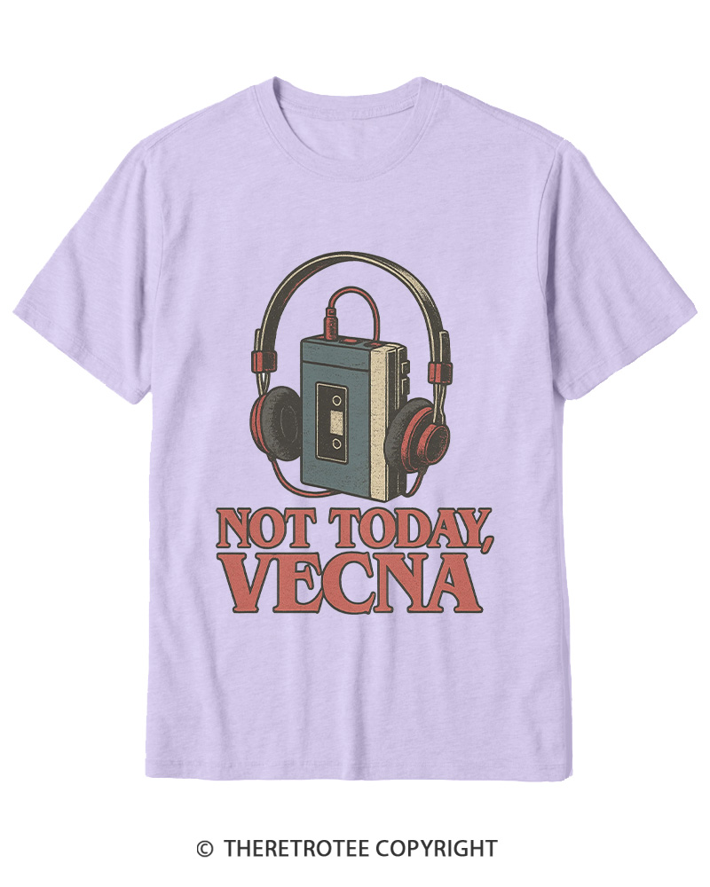 TheRetroTee Not Today Retro Cassette Tape 1980s Cotton T-Shirt