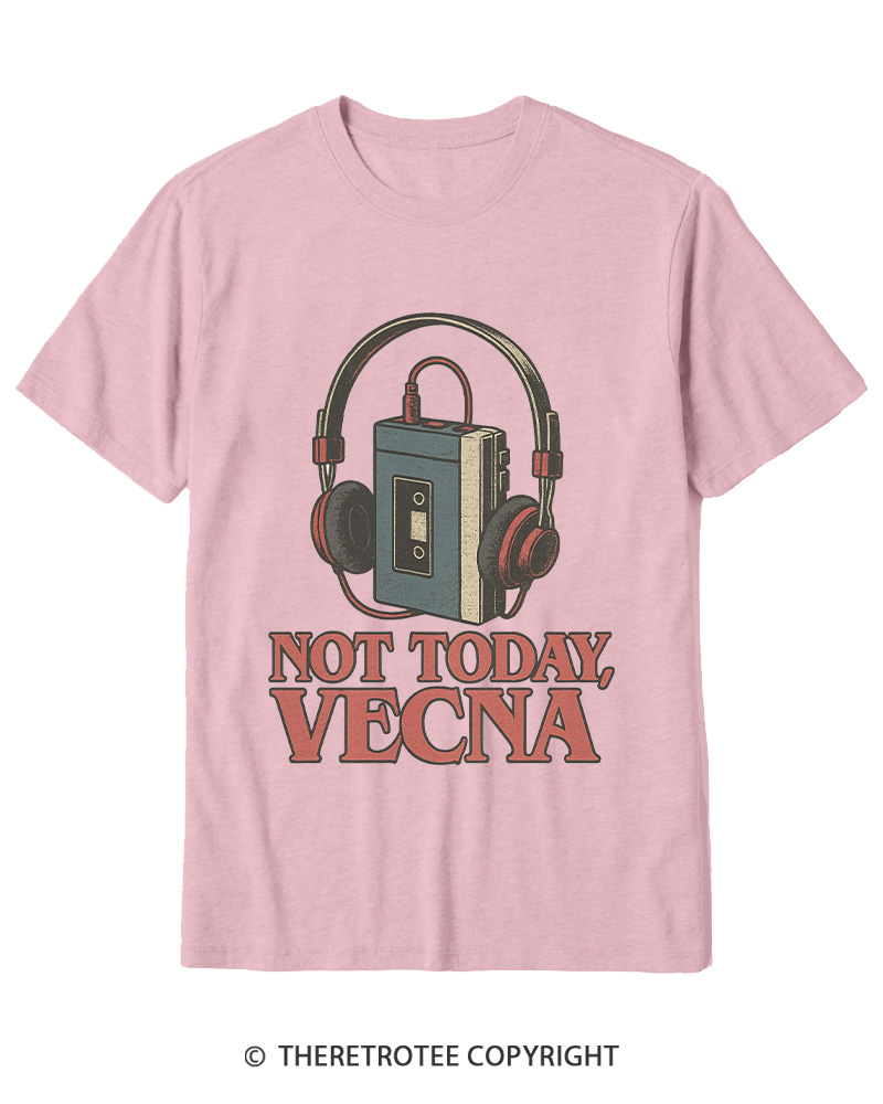 TheRetroTee Not Today Retro Cassette Tape 1980s Cotton T-Shirt