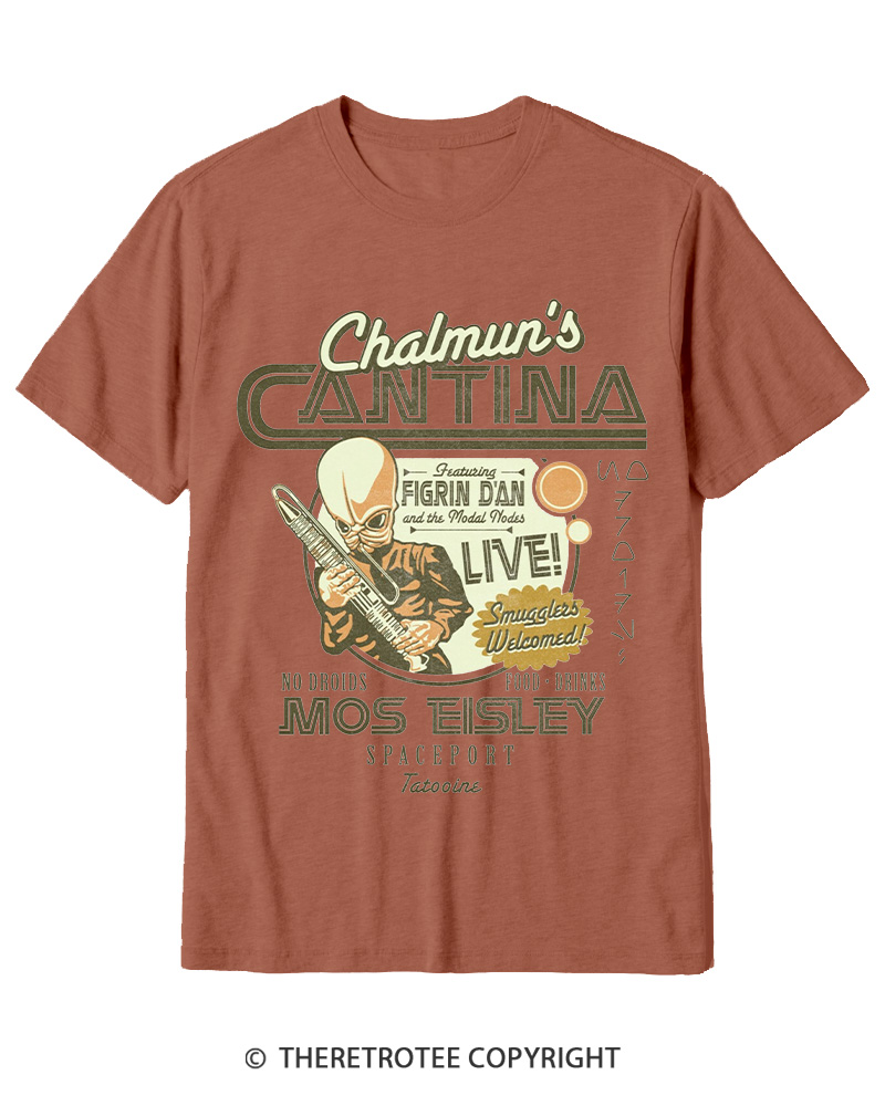 TheRetroTee Chalmun's Cantina 1980s Cotton T-Shirt