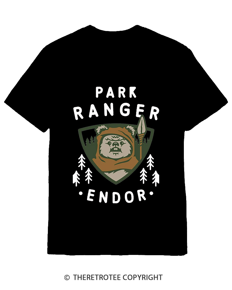TheRetroTee Park Ranger 1980s Cotton T-Shirt