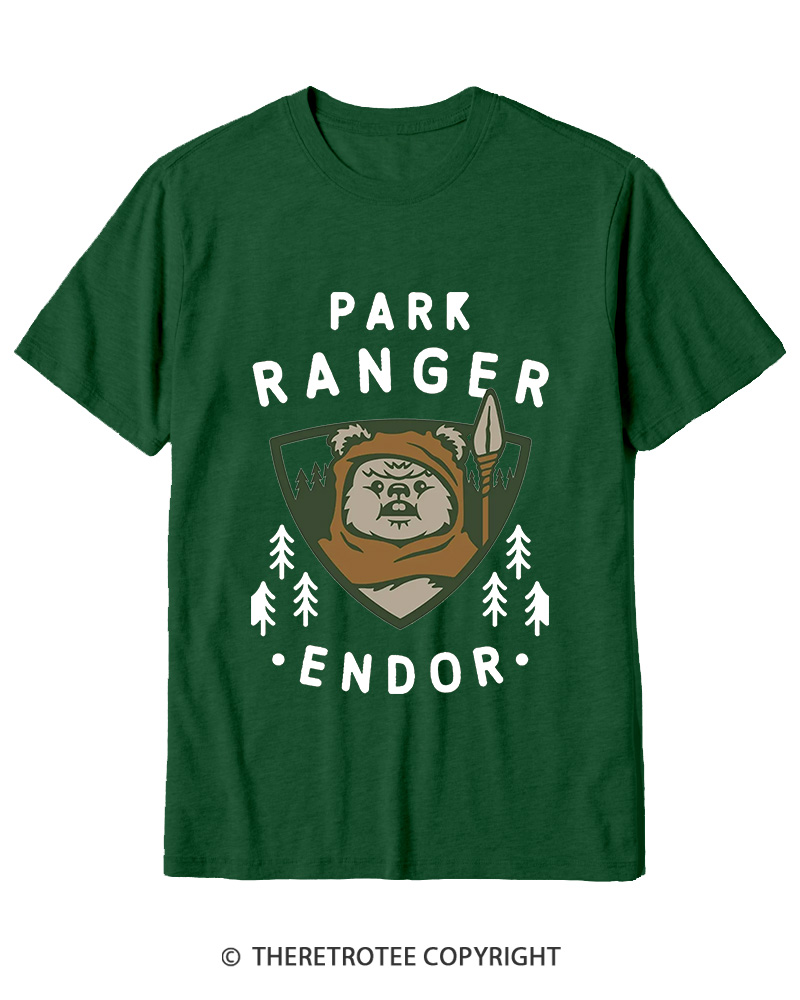 TheRetroTee Park Ranger 1980s Cotton T-Shirt