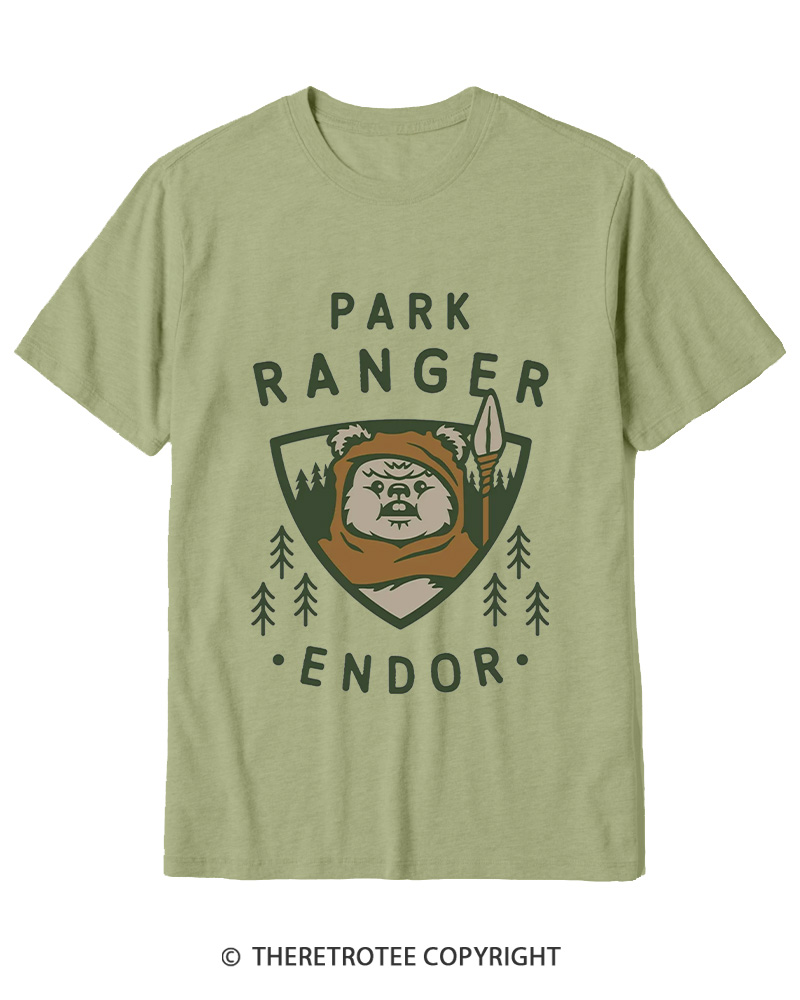 TheRetroTee Park Ranger 1980s Cotton T-Shirt