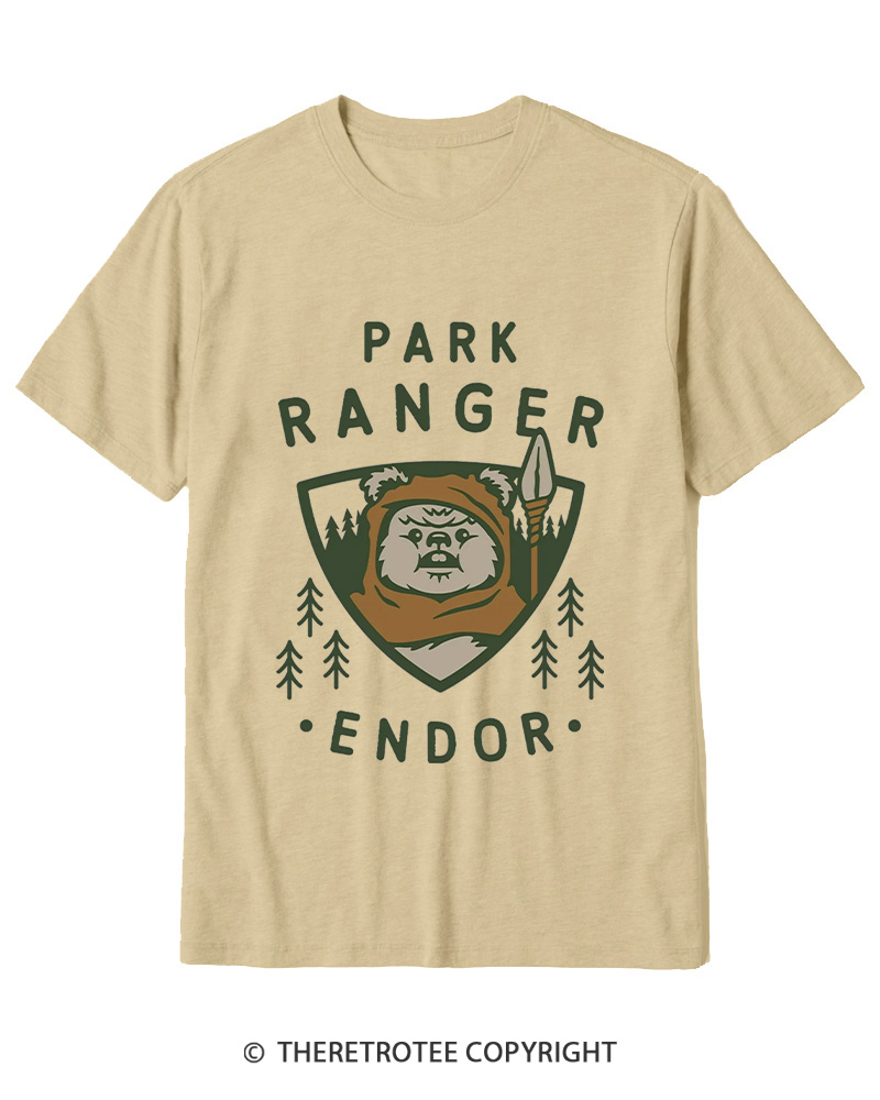TheRetroTee Park Ranger 1980s Cotton T-Shirt