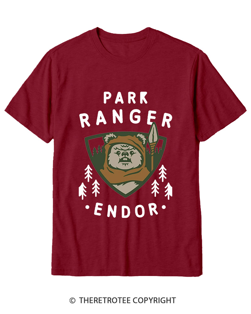 TheRetroTee Park Ranger 1980s Cotton T-Shirt