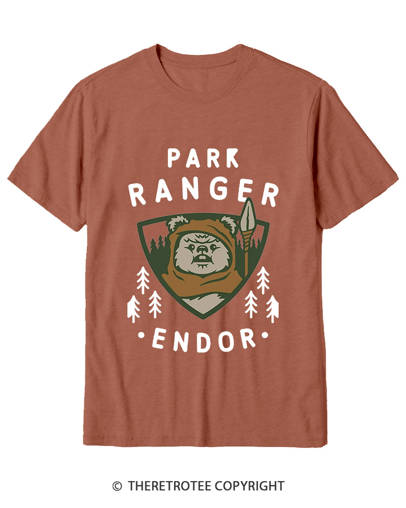 TheRetroTee Park Ranger 1980s Cotton T-Shirt