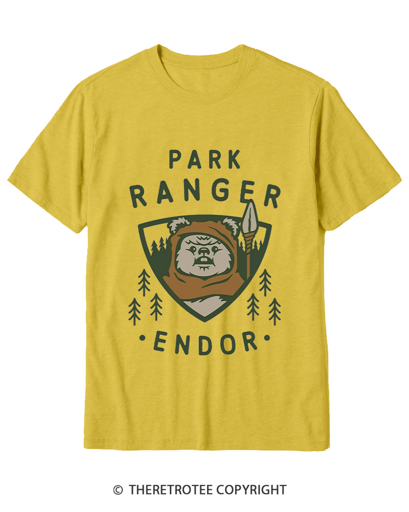 TheRetroTee Park Ranger 1980s Cotton T-Shirt